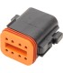 PLUG DEUTSCH BLACK 8 PIN