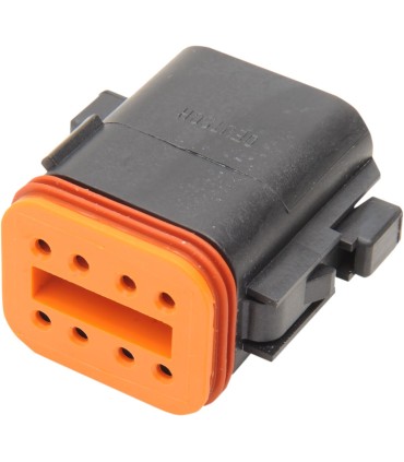 PLUG DEUTSCH BLACK 8 PIN