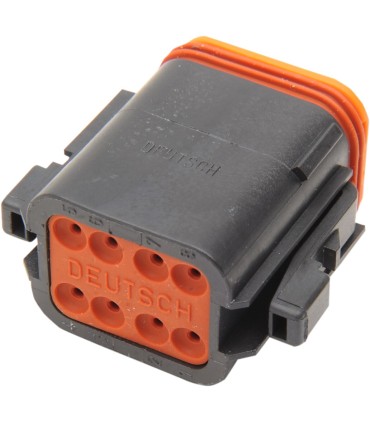 PLUG DEUTSCH BLACK 8 PIN