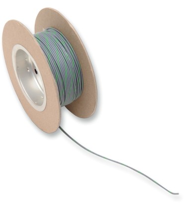 WIRE 18G 100' GREY/GREEN