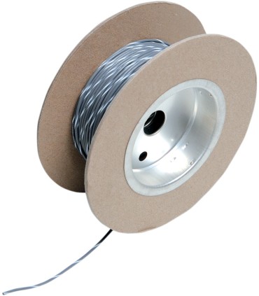 WIRE 18G 100' GREY/WHITE