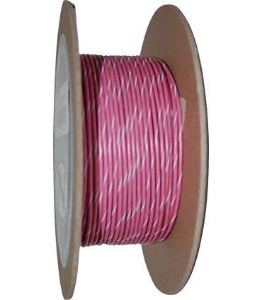 WIRE 18G 100' PINK/WHITE
