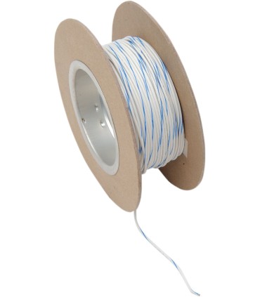 WIRE 18G 100' WHITE/BLUE