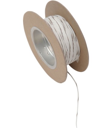 WIRE 18G 100' WHITE/BROWN