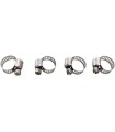 Colliers de serrage pour tuyaux en acier inoxydable 8-22 mm, paquet de 4