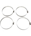 Colliers de serrage pour tuyaux en acier inoxydable 58-83 mm, paquet de 4