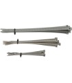 ATTACHES DE CÂBLE MSE GRIS, 30PK