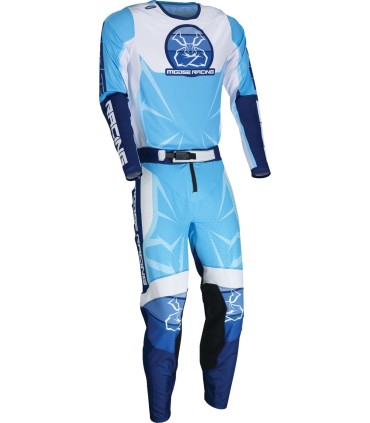 PANT AGROID BLUE/WHITE 26 SLIM