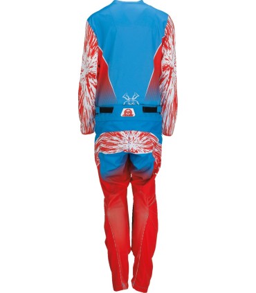 PANT YTH AGRD RD/WH/BL 22