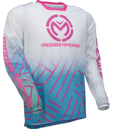 JERSEY SAHARA PINK/BLUE/WHITE 