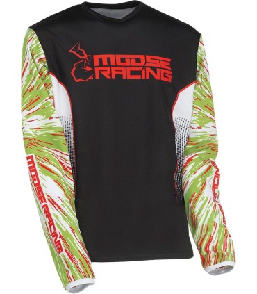 JRSY YTH AGRD GN/RD/BK XL