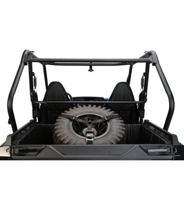 SPARE TIRE Y-STRAPS UTV BLK MS