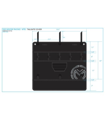 COVER TAILGATE MOOSE
