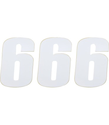 NUMBER MSE 6 4.5 WHITE