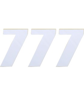 NUMBER MSE 7 4.5 WHITE