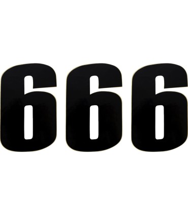 NUMBER MOOSE 6 6 BLACK