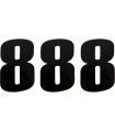 NUMÉRO MOOSE 8 6 NOIR