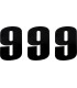 NUMBER MOOSE 9 6 BLACK