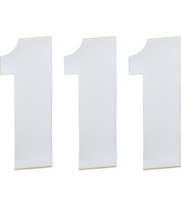 NUMBER MOOSE 1 6 WHITE