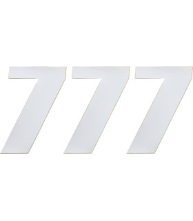 NUMBER MOOSE 7 6 WHITE