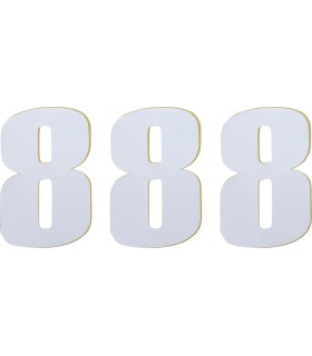 NUMBER MOOSE 8 6 WHITE