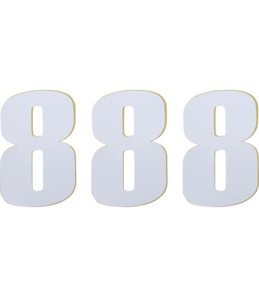 NUMBER MOOSE 8 6 WHITE