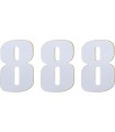 NUMÉRO MOOSE 8 6 BLANC