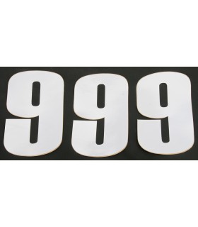 NUMBER MOOSE 9 6 WHITE