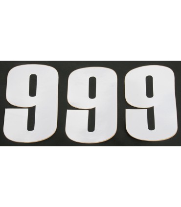 NUMBER MOOSE 9 6 WHITE