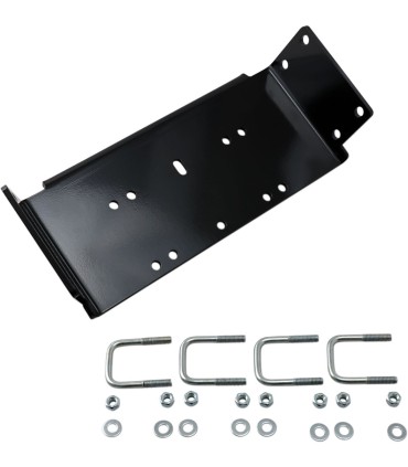 WINCH MOUNT MUD UTV POL