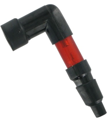 SPARK PLUG CAP 90 DEG RED