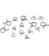 MS WIRE CLAMPS 150PK ASST