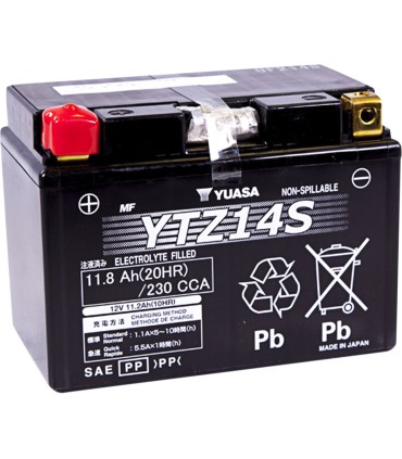 BATTERY WET SEALED YTZ14S