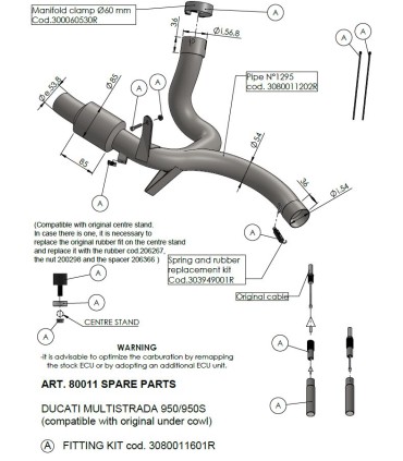 LINK PIPE DUC MULTI 950