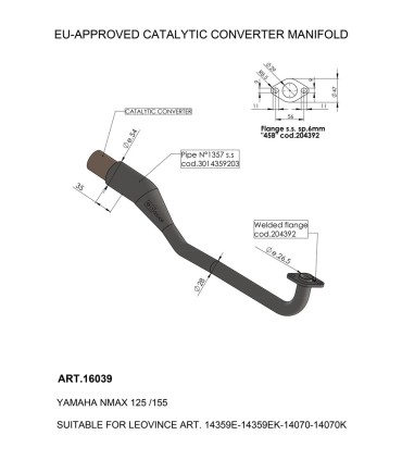 CAT CONV MANIFOLD YAM