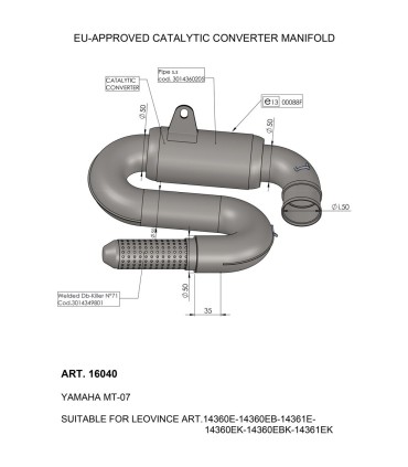 CAT CONV MANIFOLD YAM