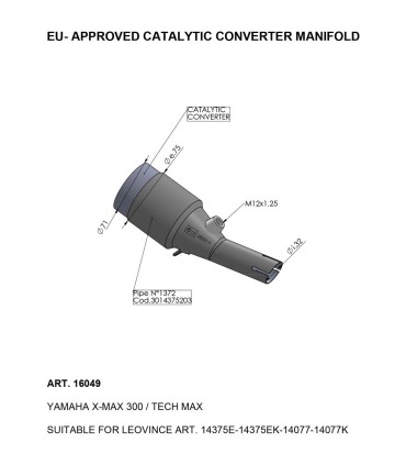CAT CONV MANIFOLD YAM