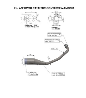 CAT CONV MANIFOLD HONDA
