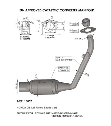 CAT CONV MANIFOLD HONDA