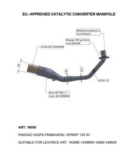 CAT CONV MANIFOLD VESPA