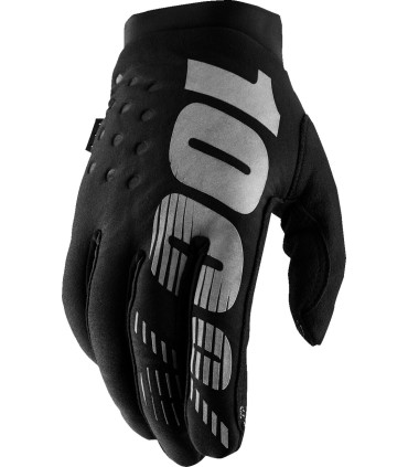 GLOVE WM BRISK BK/GY L