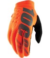 GLOVE YTH BRISK OR/BK LG