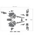 DECAL KIT R1250GS ADV 40TH BL