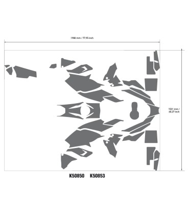 DECAL KIT R1250GS ADV HP