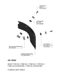 HEAT SHIELD BMW F 750/800/850/