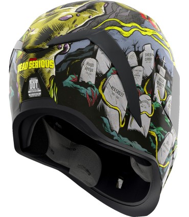 HELMET AFRM DEAD SERIOUS BK SM