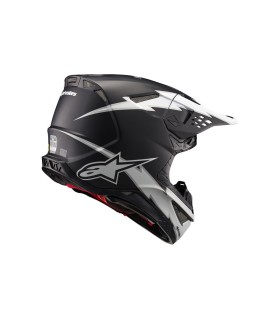 HELMET SM10 AMP BLK/WT XL