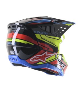 HELMET SM5 ACT2 BK/Y/R S