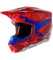 HELMET SM5 ACT2 RED/BL L