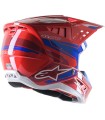 HELMET SM5 ACT2 RED/BL XL